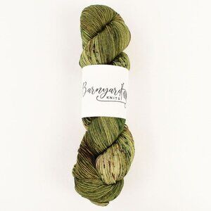 Barnyard Knits Sock Fingering Yarn SW Merino Nylon Leaf Colorway